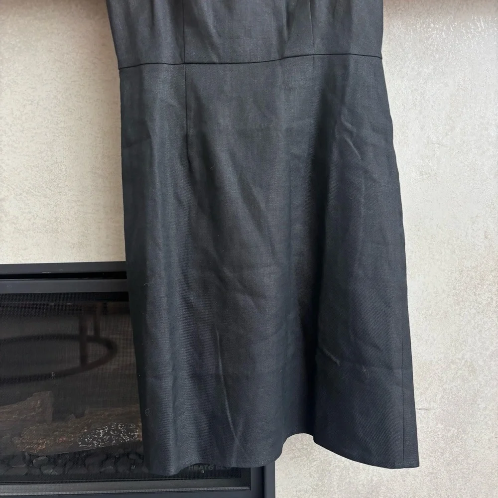 J.Crew‎ Squareneck A-line dress in stretch linen blend, Size 2